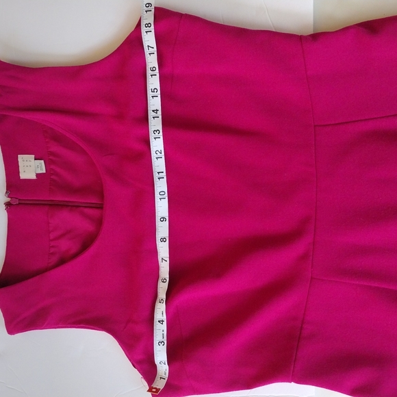 Hot Pink Sleeveless Midi Dress. Size 14 - Picture 15 of 16